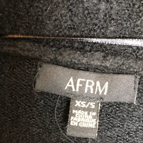 New AFRM Shaylee Black Longline Knit Open Front Cardigan Sweater Size XS/S - Picture 6 of 11